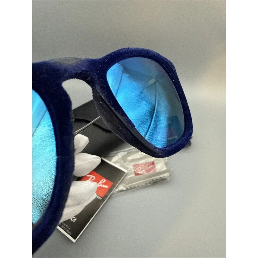 Ray-Ban RB4187 Authentic 6081/55 Blue Velvet Frame Sunglasses w/Cloth & Case
